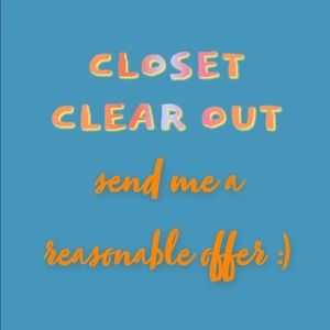CLOSET CLEAR OUT